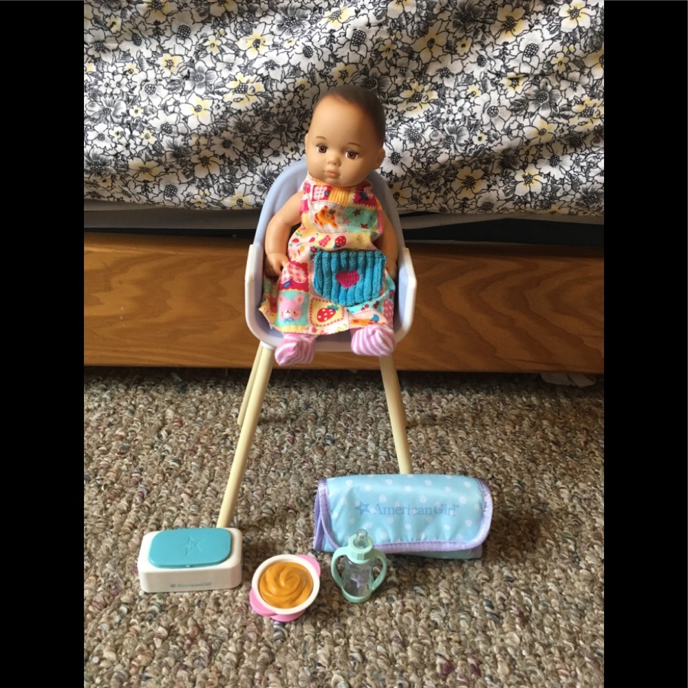 American girl doll baby set